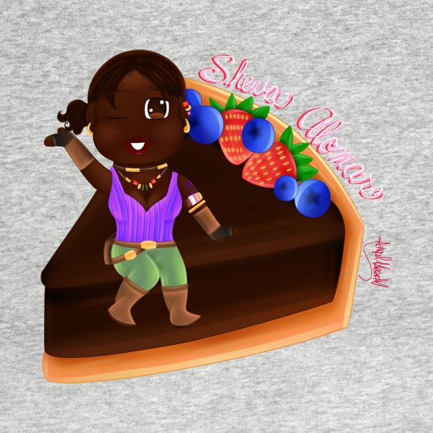 Sheva Alomar Chocolate Tart by AngelHeartArt